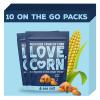 LOVE CORN Sea Salt 1.6oz x 10 Bags - Delicious Crunchy Corn - Healthy Family Snacks - Gluten Free, Kosher, NON-GMO - Alternative for Chips, Nuts, Crackers & Pretzels - Perfect for Charcuterie Boards view 1