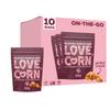 LOVE CORN BBQ 1.6oz x 10 Bags - Delicious Crunchy Corn - Healthy Family Snacks - Gluten Free, Kosher, NON-GMO - Alternative for Chips, Nuts, Crackers & Pretzels - Perfect for Charcuterie Boards view 1