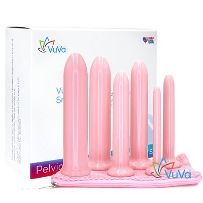Six Longer Sizes VuVa Set Made in USA BPA Free Set with Instructions and Travel Pouch - Set of 6