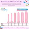 Six Longer Sizes VuVa Set Made in USA BPA Free Set with Instructions and Travel Pouch - Set of 6 view 2