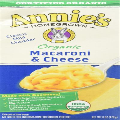 Annie's Homegrown Organic Macaroni & Classic Cheddar, 6 oz (170 g)