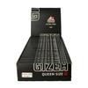 Gizeh 17122 Black Queen Size - 1 4 Wide - 25 Booklets of 50 Papers Each Cellulose Rolling Paper, 12 x 6 x 4 cm view 1