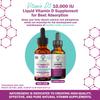 NatureGenX Vitamin D Liquid Drops for Adults: Vegan D3 10000 IU for Immune Support & Bone Strength Supplements, Non-GMO & Gluten Free Liquid Vitamin D for Women & Men, 30ml, 30 Servings view 2