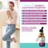 NatureGenX Vitamin D Liquid Drops for Adults: Vegan D3 10000 IU for Immune Support & Bone Strength Supplements, Non-GMO & Gluten Free Liquid Vitamin D for Women & Men, 30ml, 30 Servings view 3
