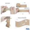 4 inch x 12 Pack Dark Skin Adhesive Bandages - 5 Yards Self Adherent Cohesive Wrap Bandages Self Adhesive Non Woven Bandage Sports Medical Wrap Athletic Wrap for Ankle, Wrist, Sprains view 3