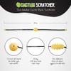Cactus Scratcher 2-Hand Mini Back Scratcher - 2-Sided Back Scratching Tool for Hard-to-Reach Area, Durable 45" Strap w/Ball Handles for Towel Like Operation, Universal Gifts for Men and Women,Yellow view 3