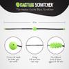 Cactus Scratcher 2-Hand Mini Back Scratcher - 2-Sided Back Scratching Tool for Hard-to-Reach Area, Durable 45" Strap w/Ball Handles for Towel Like Operation, Universal Gifts for Men and Women, Green view 3