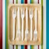 AmerCareRoyal Heavy Weight Unwrapped Disposable Polystyrene Plastic Forks for Restaurants and Catering, White, Pack of 1000 view 2