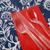 AmerCareRoyal Heavy Weight Unwrapped Disposable Polystyrene Plastic Forks for Restaurants and Catering, Clear, Pack of 1000 view 3