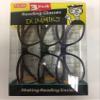3 Pack Reading Glasses For Dummies Choose Strength and Color New (1.50, Brown Black Purple) view 1