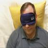 AfyMessaggero 100% Mulberry Silk Hypoallergenic Sleep Mask (Blue) view 3