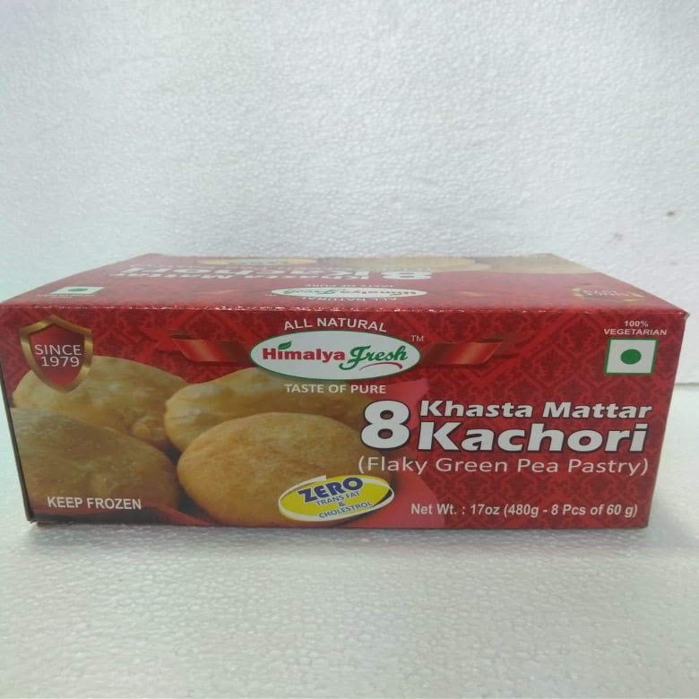 Himalya Fresh Khasta Kachori, 16 pieces, 2 packs (34 Oz.) All Natural Flaky Pastry with lentils.India's Favorite street Snack made by Master chef's.