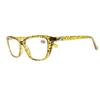 Newsight Women Cat Eye Yellow Spot Black Gradient Reading Glasses view 1