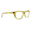 Newsight Women Cat Eye Yellow Spot Black Gradient Reading Glasses view 2