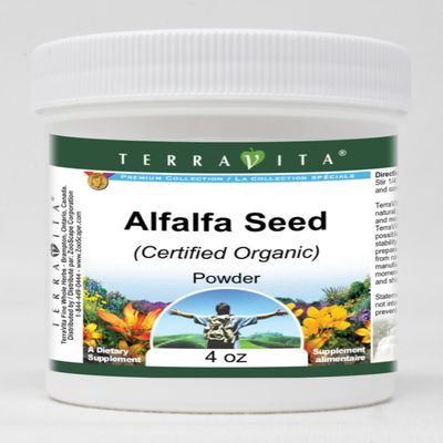 Alfalfa Seed (Certified Organic) Powder (4 oz, ZIN: 516910) - 3 Pack