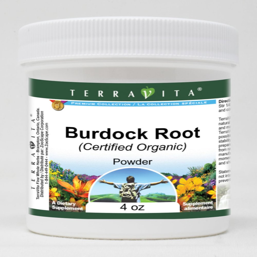Burdock Root (Certified Organic) Powder (4 oz, ZIN: 517585) - 3 Pack
