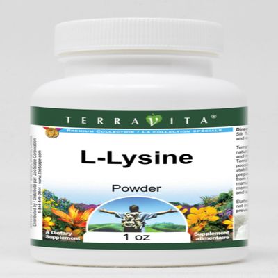 Terravita L-Lysine Powder (1 oz, ZIN: 514863) - 3 Pack