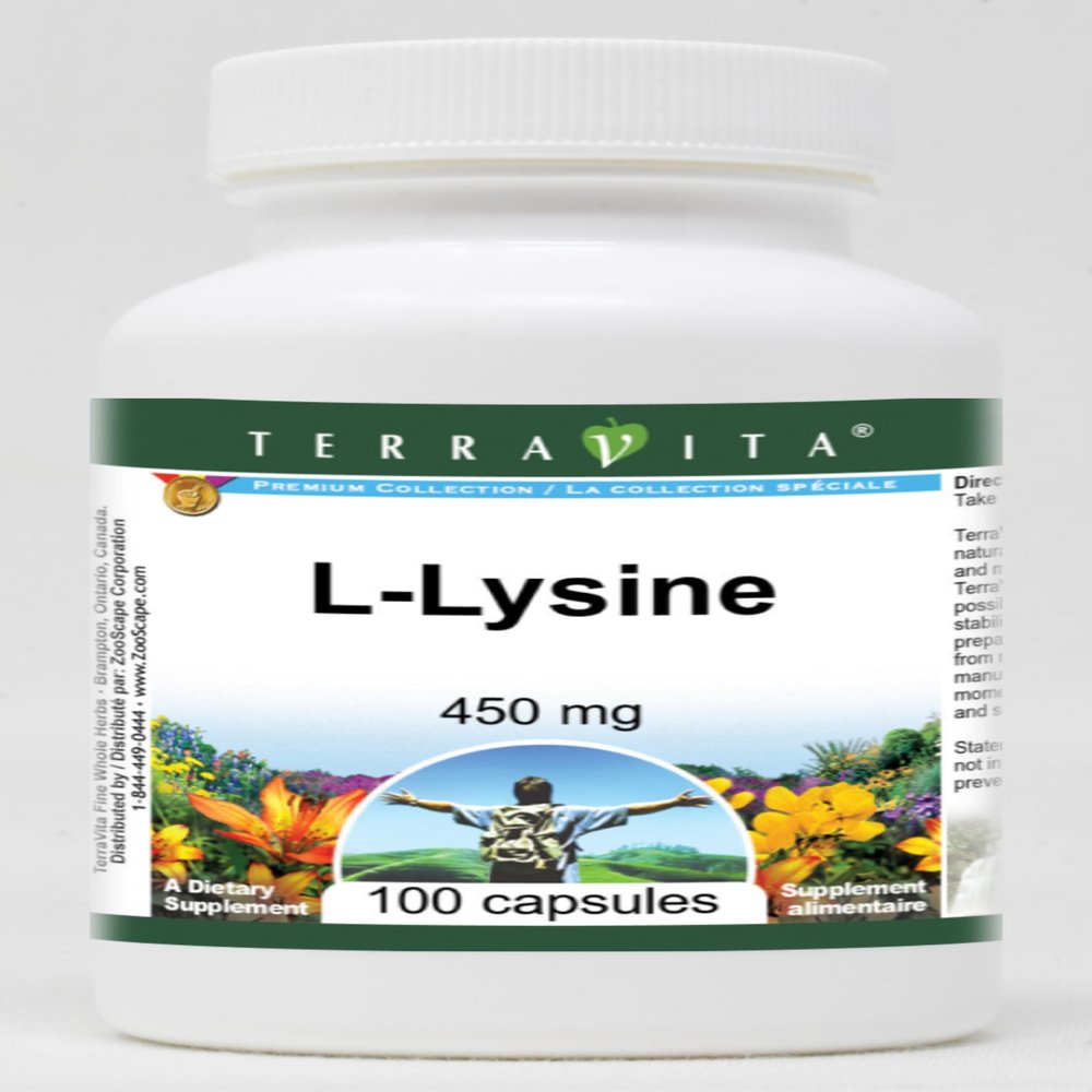 L-Lysine - 450 mg (100 Capsules, ZIN: 514861) - 3 Pack