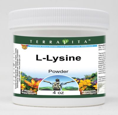 Terravita L-Lysine Powder (4 oz, ZIN: 514862) - 3 Pack