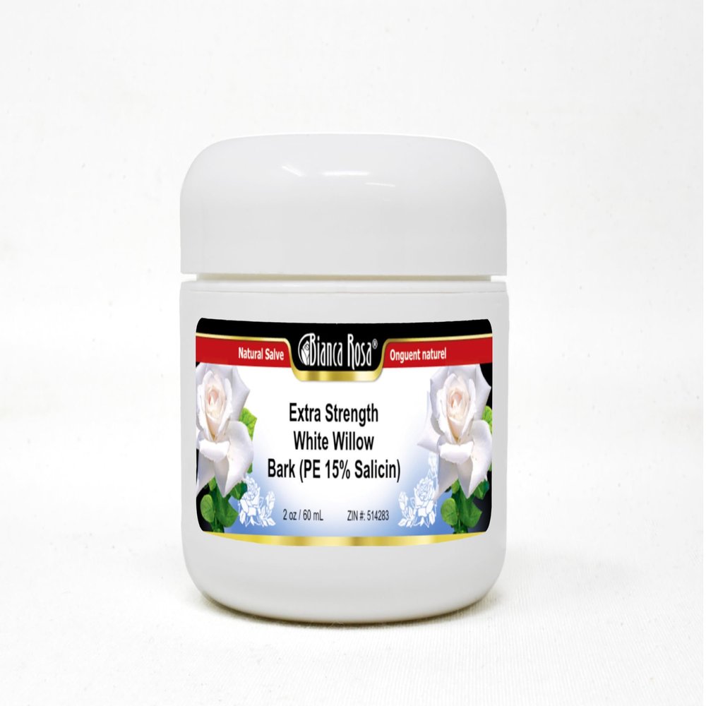 Bianca Rosa Extra Strength White Willow Bark (PE 15% Salicin) - Salve Ointment (2 oz, ZIN: 514283) - 2 Pack