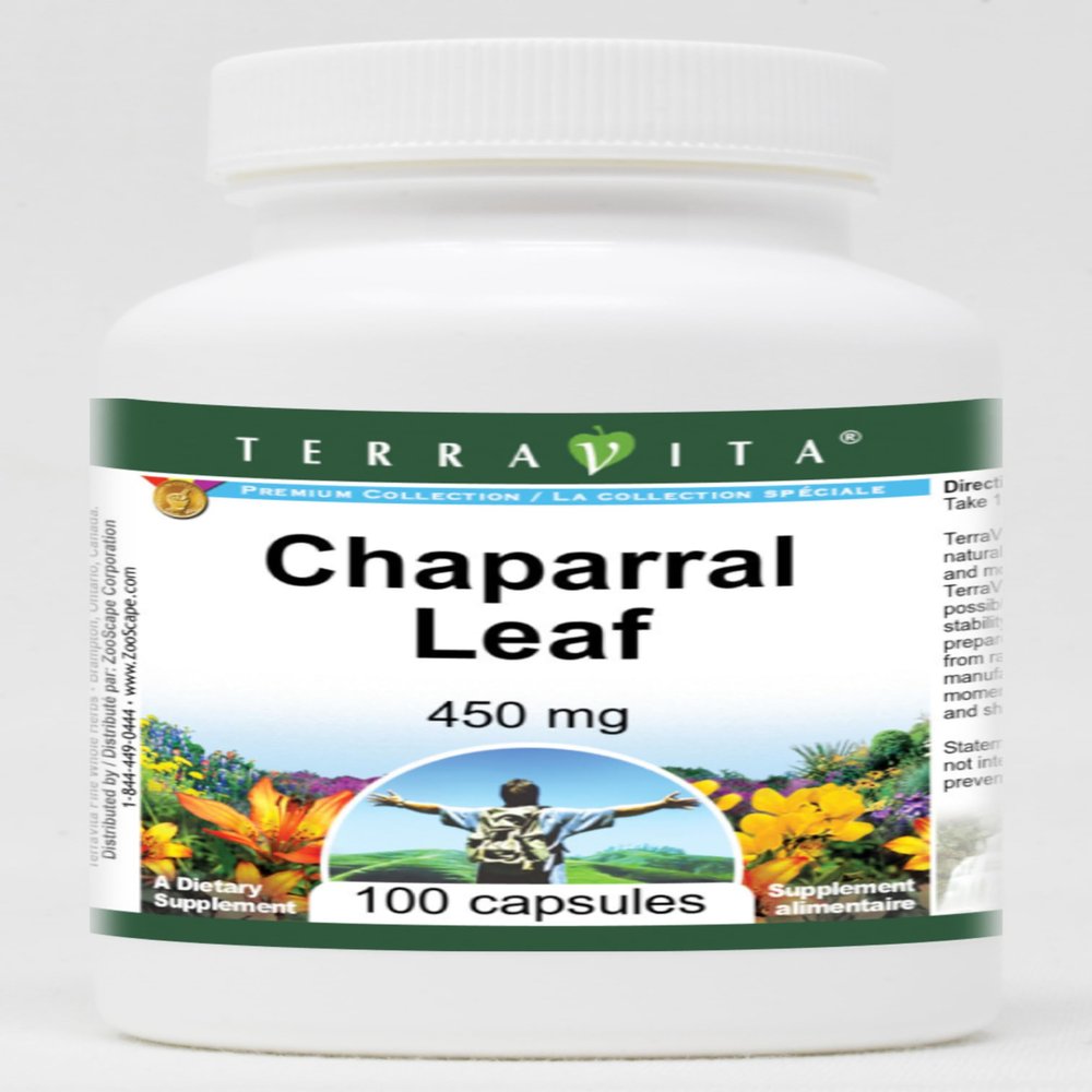 Chaparral Leaf - 450 mg (100 Capsules, ZIN: 516651) - 3 Pack