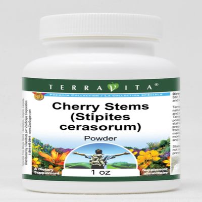 Cherry Stems (Stipites cerasorum) Powder (1 oz, ZIN: 511193) - 3 Pack