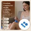 Set of 12 Pieces Professional Silicone Suction Vacuum Cup Body Massage Cellulite Cupping Kit view 3