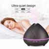 400ml Mini Ultrasonic Aroma Essential Oil Diffuser, Wood Grain Cool Mist Humidifier for Office Home Room Study Yoga Spa, 14 Color Lights view 2