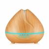 400ml Mini Ultrasonic Aroma Essential Oil Diffuser, Wood Grain Cool Mist Humidifier for Office Home Room Study Yoga Spa, 14 Color Lights view 1