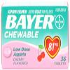 Bayer Chewable Low Dose Aspirin 81 mg Tablets Cherry 36 Tablets view 1