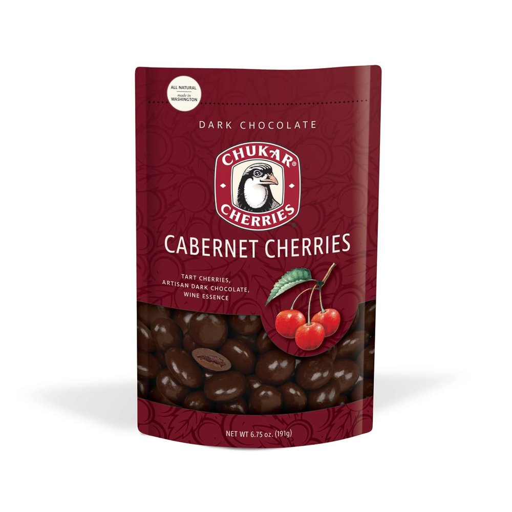 Chukar Cherries Dark Chocolate Cabernet Cherries (Pack of 1)