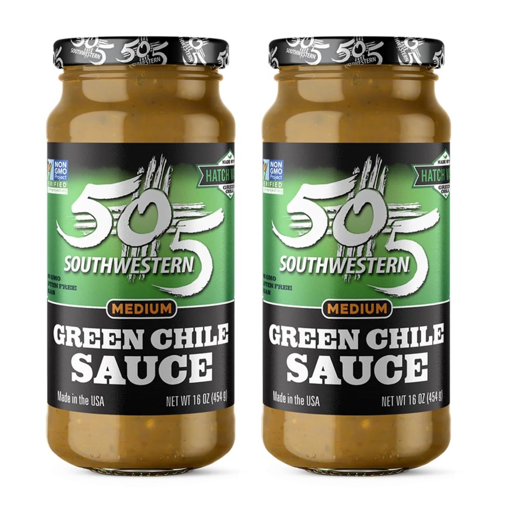 505 Southwestern Medium Green Chile Sauce (Pack of 2)