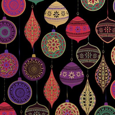Jillson Roberts Bulk Gift Wrapping Paper, Opulent Ornament, 1/4 Ream 208' x 30"