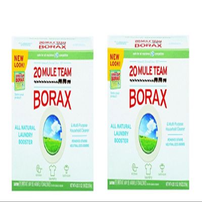 BORAX 20 Mule Team Laundry Booster, Powder NkLzaD, 2Packs (4 Pounds)