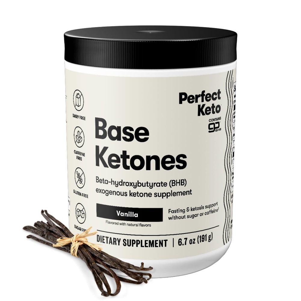 Perfect Keto Exogenous Ketones Powder, Vanilla Flavor | 8.57 oz
