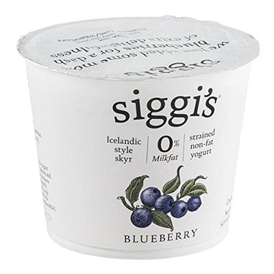 Siggis Strained Non Fat Blueberry Yogurt, 5.3 Ounce (Pack of 12)