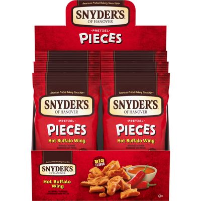 Snyder's of Hanover Pretzel Pieces, Hot Buffalo Wing, 3.25 Oz, 6 Ct