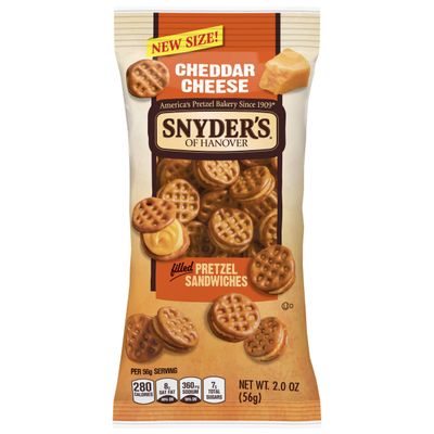 Snyder's of Hanover Pretzel Sandwiches Cheddar Cheese,