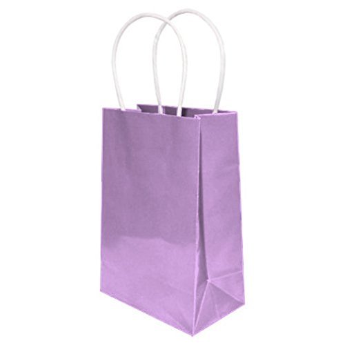 12 Lavender Purple Gift Bags - 8.5 tall x 5.5 across x 3.25 bottom