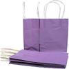 12 Lavender Purple Gift Bags - 8.5 tall x 5.5 across x 3.25 bottom view 2