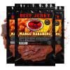 Carnivore Candys Mango Habanero Jerky  Beef Jerky with amazing taste, no preservatives, MSG-free, low sodium Ready to Go Food. Great protein boost for the gym, office or on the go! (3 OZ - 3 bags) view 1
