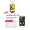 Divoti Deep Custom Laser Engraved Stainless Steel Medical Alert Necklace for Men/Women, Autism Tag Medical ID Necklace, Dog Tag w/Free Engraving - Stainless Foxtail Chain - 24 view 4
