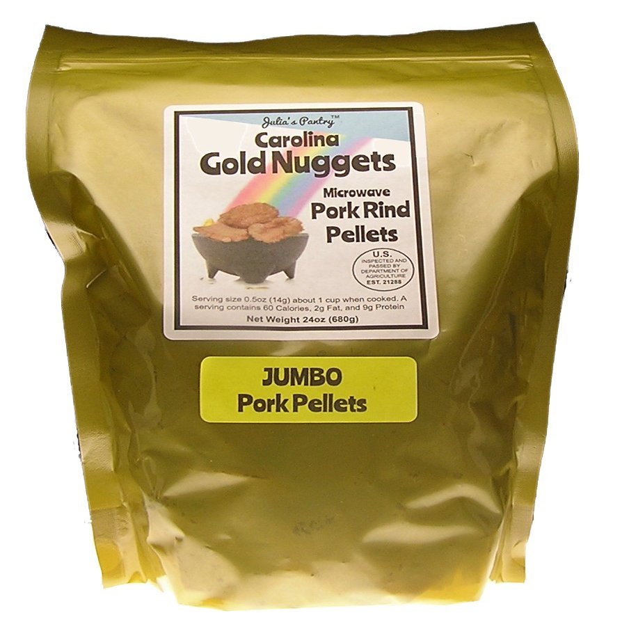 Microwave Pork Rinds JUMBO Chicharrones 24 Oz - Keto, Atkins, Paleo, Diabetic Friendly Snack