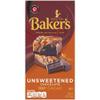 Baker's Baking Chocolate Bar 100% Cacao Unsweetened, 4 Oz (Pack of 12) view 1