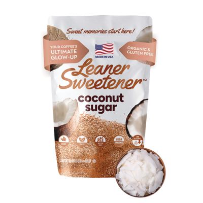 Leaner Creamer Non-Dairy Sugar Free Coffee Creamer Powder (Leaner Sweetener Pouch 16oz)