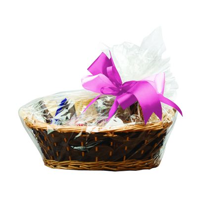 Anniversary House Cello Basket Bags Clear with Twist Ties