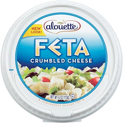 ALOUETTE Feta Cheese Crumbled, 4 Ounce (Pack of 12)