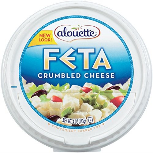 ALOUETTE Feta Cheese Crumbled, 4 Ounce (Pack of 12)