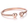 NewZenro Elegant Magnetic Bracelet Copper Magnets Bangle For Women Men Gifts for Father's Day (Rose Gold-Tone) view 4