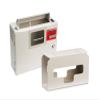 5qt Wall Enclosure Sharps with Glove Dispenser view 1